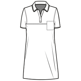 Fashion sewing patterns for LADIES Dresses Polo Dress 9128